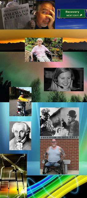 Be Informed_Sustainable Change_photo montage of disability community portraits, books, and artwork_Part 4 of 4