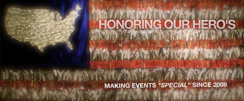 Story Flag Exhibit_Honoring Our Hero's_Making Events "Special" since 2008_photo of story flag