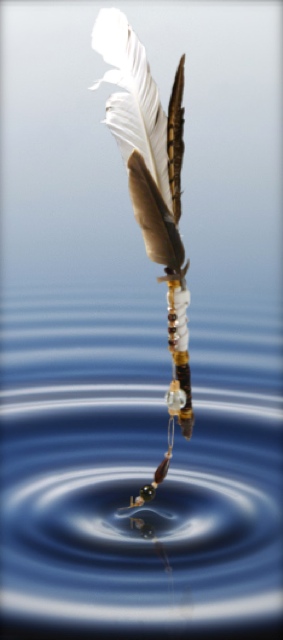 Be Informed_Story Stick Tutorial_photo of story stick hovering over a water ripple