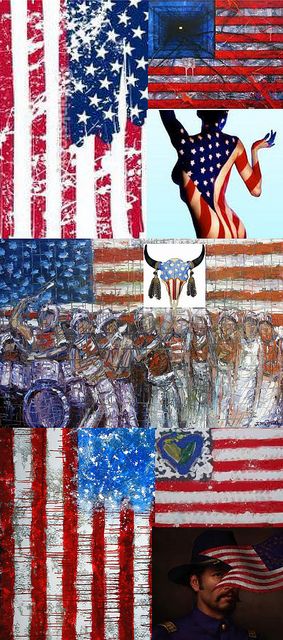 Be Inspired_Story Flag Origins_A_MD_photo montage of 25 famous artist renditons of the American Flag_Part 1 of 3