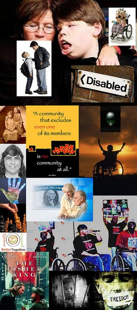 Be Involved_Volunteer_photo montage of disability community posters and photos